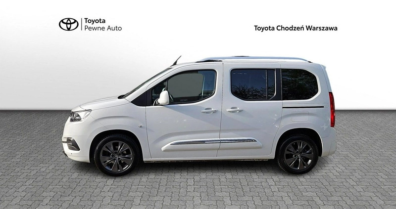 Toyota Proace City Verso cena 99900 przebieg: 38343, rok produkcji 2021 z Błonie małe 326
